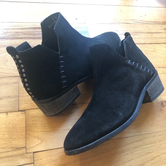 Diba Shoes - Diba True Veeva Deeva Suede Grommet Booties